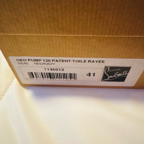 Christian Louboutin Red and Black Stiletto Heels - Picture 4 of 4